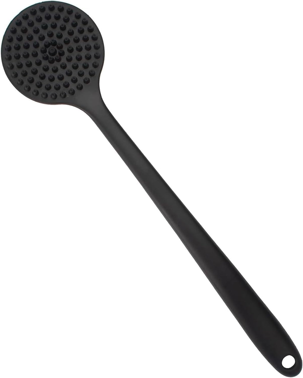 Silicone Back Scrubber for Shower 15In Long Handle Body Brush 2-Sided Exfoliating & Massage Brush Creates Rich Foam Long Handle Back Scrubber for Men and Women