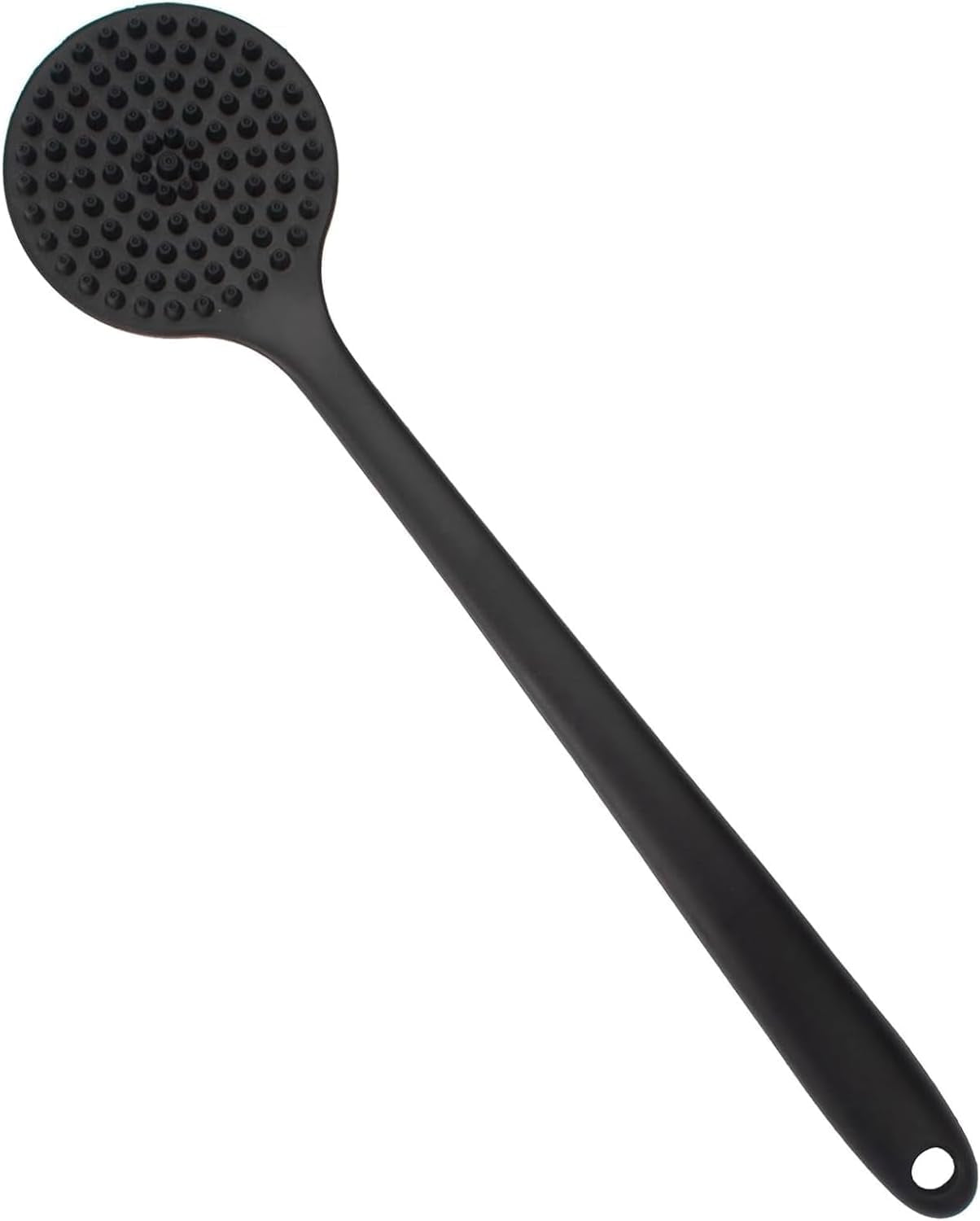 Silicone Back Scrubber for Shower 15In Long Handle Body Brush 2-Sided Exfoliating & Massage Brush Creates Rich Foam Long Handle Back Scrubber for Men and Women